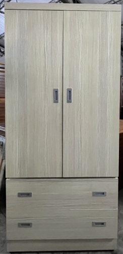 雪松色．開門式．2.7尺．衣櫃