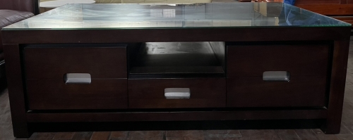 咖啡色．4.5尺．大茶几