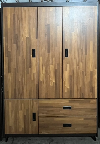 咖啡色．4x6尺．開門式衣櫃