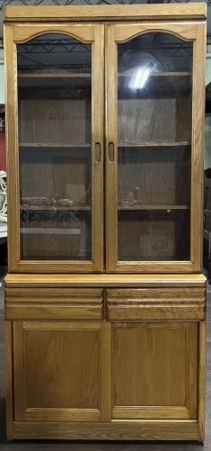 半實木．開門式．三尺收納櫃