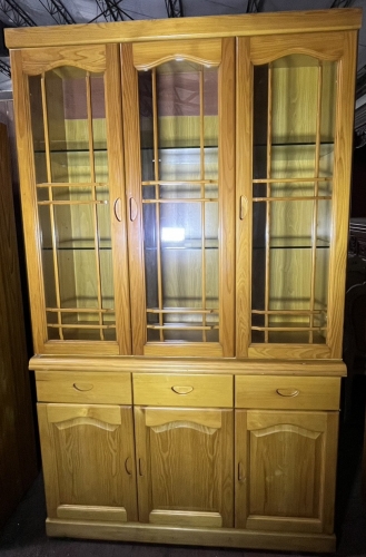 半實木．開門式．四尺．收納櫃