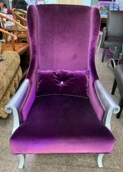 歐式．紫色單人扶手椅