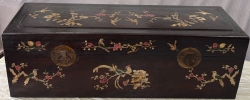 鑲貝木盒．80x26x高25