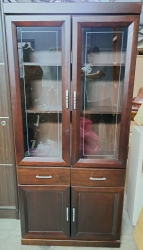 二手．半實木．開門式．2.7尺．書櫃