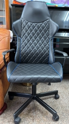 IKEA．黑色透氣皮．辦公椅．電競椅