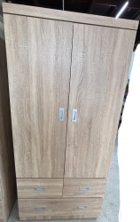 梧桐色．開門式．2.7尺．衣櫃