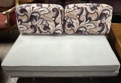 大象灰．布面．雙人座．沙發床