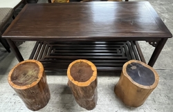 五尺.實木泡茶桌椅組.一桌六椅